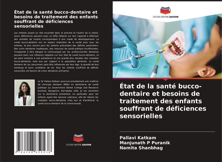 Produktbild: &Eacute;tat de la sant&eacute; bucco-dentaire et besoins de traitement des enfants souffrant de d&eacute;ficiences sensorielles