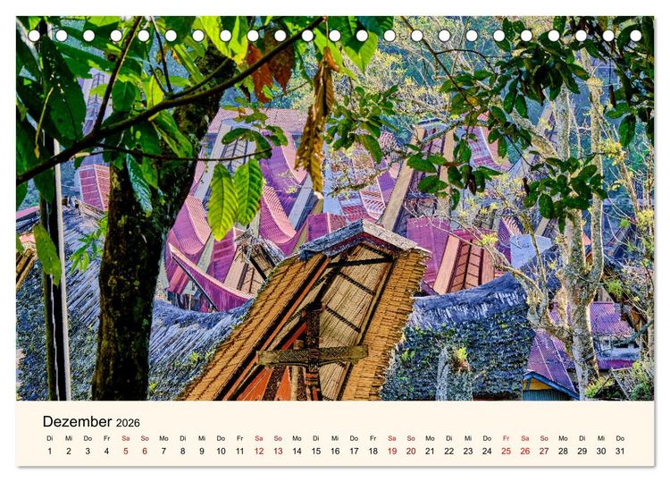 Produktbild: Sulawesi Im Reich der Torajas (Tischkalender 2026 DIN A5 quer), CALVENDO Monatskalender