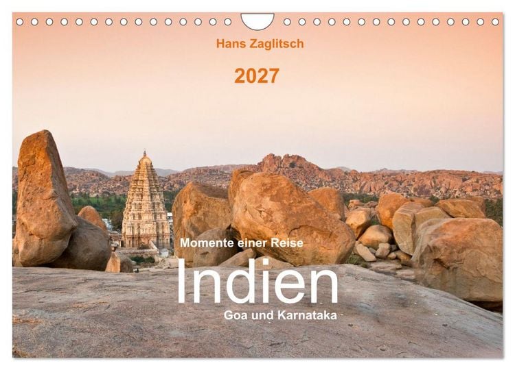Produktbild: Momente einer Reise - Goa und Karnataka (Wandkalender 2027 DIN A4 quer), CALVENDO Monatskalender