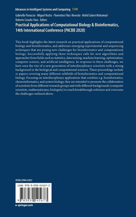Produktbild: Practical Applications of Computational Biology & Bioinformatics, 14th International Conference (PACBB 2020)