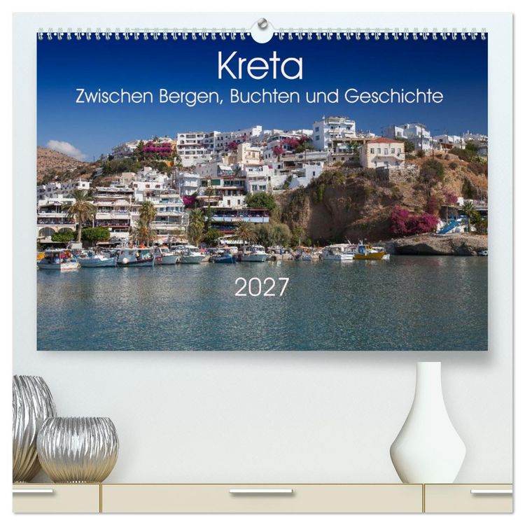 Produktbild: Kreta &ndash; Zwischen Bergen, Buchten und Geschichte (hochwertiger Premium Wandkalender 2027 DIN A2 quer), Kunstdruck in Hochglanz