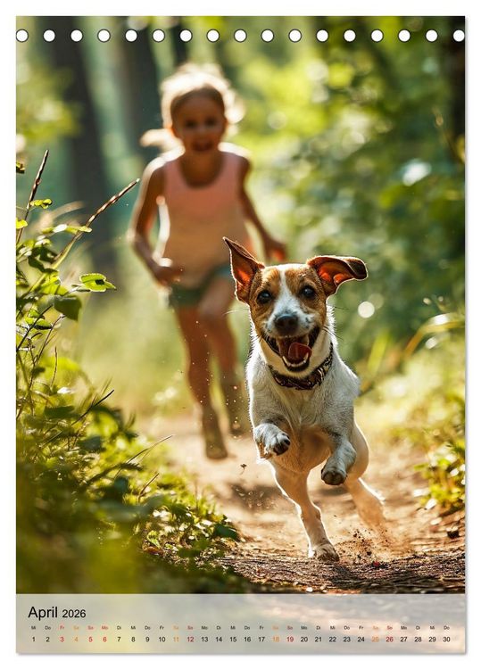 Produktbild: Jack Russel Terrier - furchtlos und viel Selbstvertrauen (Tischkalender 2026 DIN A5 hoch), CALVENDO Monatskalender