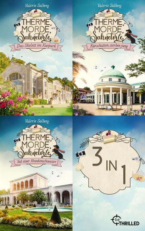 Produktbild: Therme, Morde, Sahnetorte | 3 Cosy Krimis, die dir ein L&auml;cheln ins Gesicht zaubern