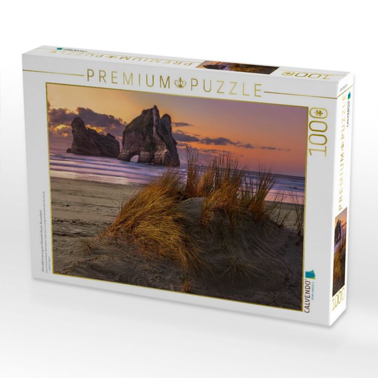 Produktbild: Abendd&auml;mmerung am Wharariki Beach, Neuseeland (Puzzle)