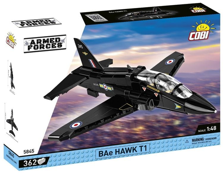 Produktbild: COBI Armed Forces 5845 - BAe HAWK T1, 362 Klemmbausteine, 1:48