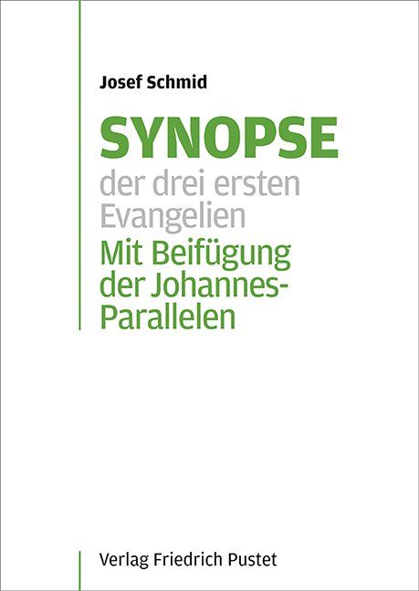 Produktbild: Synopse der drei ersten Evangelien