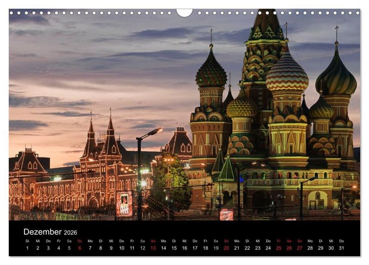 Produktbild: Moskau (Wandkalender 2026 DIN A3 quer), CALVENDO Monatskalender