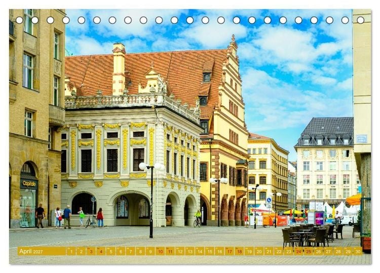 Produktbild: Ein Blick auf Leipzig (Tischkalender 2027 DIN A5 quer), CALVENDO Monatskalender
