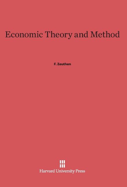 Produktbild: Economic Theory and Method