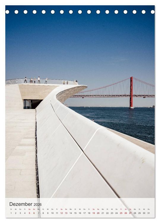 Produktbild: Lissabon Perspektiven (Tischkalender 2026 DIN A5 hoch), CALVENDO Monatskalender
