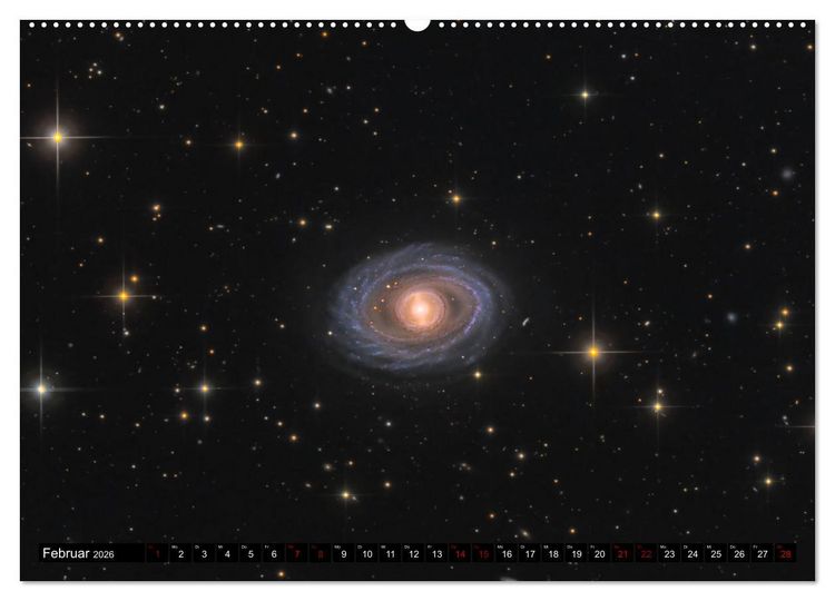 Produktbild: Galaxien im Universum (hochwertiger Premium Wandkalender 2026 DIN A2 quer), Kunstdruck in Hochglanz