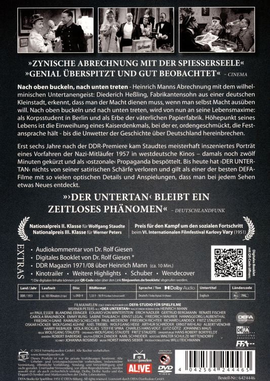 Produktbild: Der Untertan (DEFA Filmjuwelen)