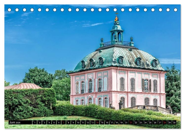 Produktbild: Sachsens Schl&ouml;sser (Tischkalender 2026 DIN A5 quer), CALVENDO Monatskalender