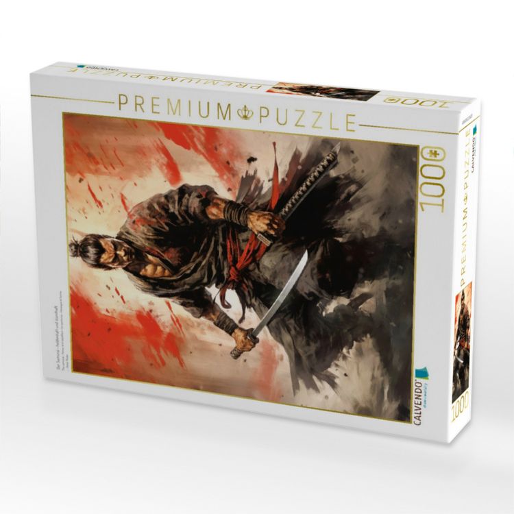 Produktbild: CALVENDO Puzzle Der Samurai - heldenhaft und standhaft | 1000 Teile Lege-Gr&ouml;&szlig;e 64x48cm Foto-Puzzle f&uuml;r gl&uuml;ckliche Stunden