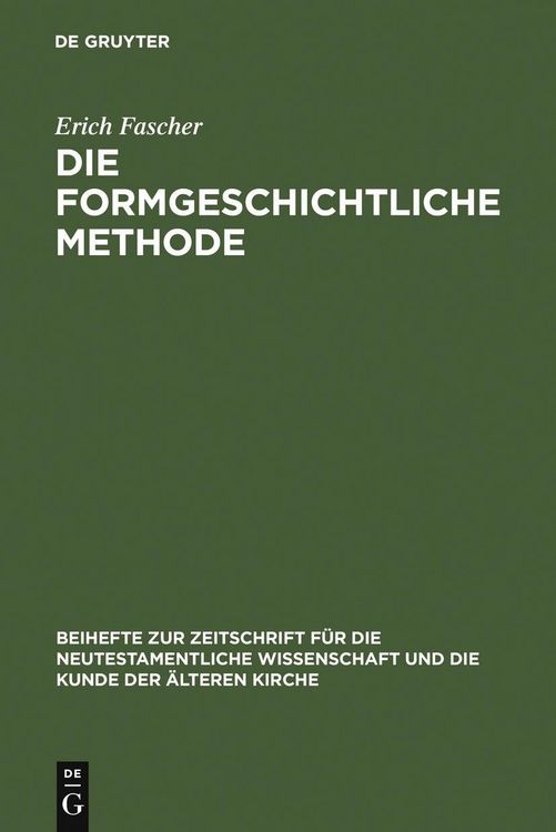 Produktbild: Die formgeschichtliche Methode