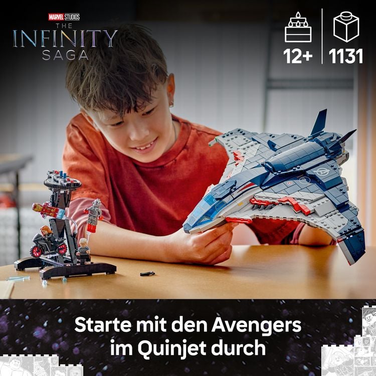 Produktbild: LEGO Marvel Avengers Quinjet 76325 &ndash; Kinder Spielzeug &ndash; Geschenk ab 12