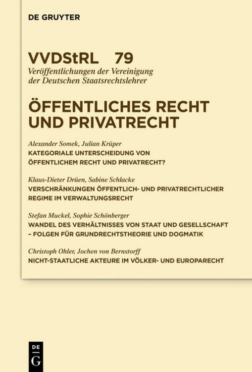 Produktbild: &Ouml;ffentliches Recht und Privatrecht