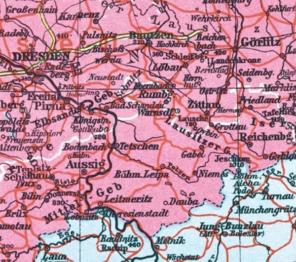 Produktbild: Historische Karte: Deutschland - Das Gro&szlig;deutsche Reich mit dem Sudetendeutschen Gebieten, 1938 (plano)