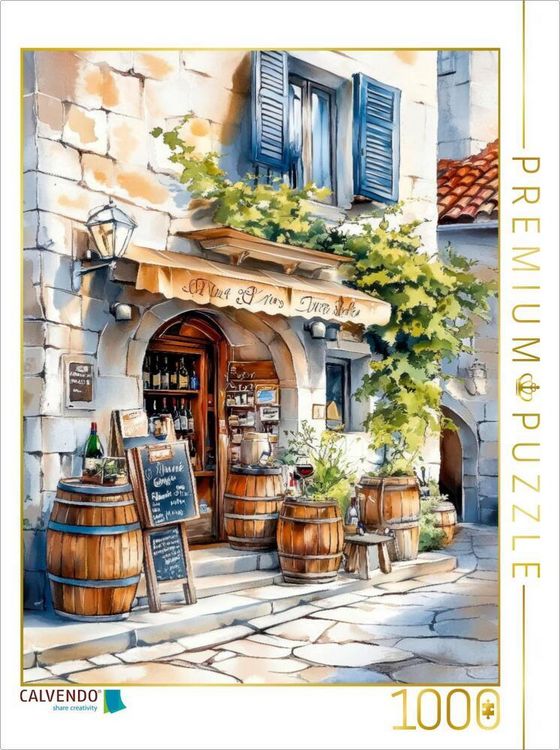 Produktbild: CALVENDO Puzzle Ein h&uuml;bscher Weinladen im Herzen der Altstadt von Dubrovnik | 1000 Teile Lege-Gr&ouml;&szlig;e 64x48cm Foto-Puzzle f&uuml;r gl&uuml;ckliche Stunden