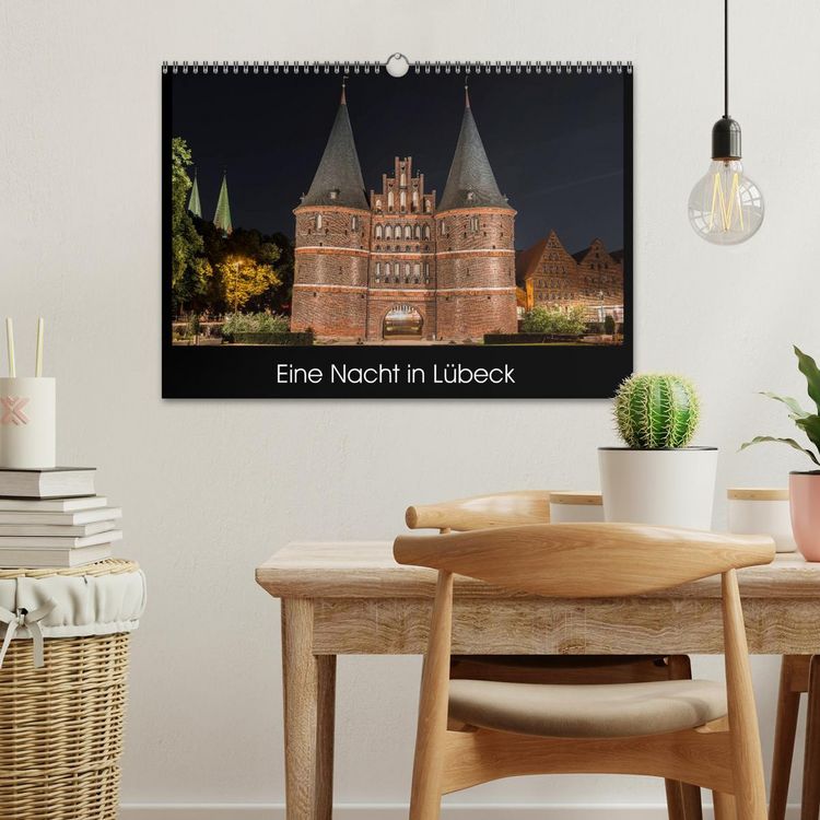 Produktbild: Eine Nacht in L&uuml;beck (Wandkalender 2026 DIN A3 quer), CALVENDO Monatskalender