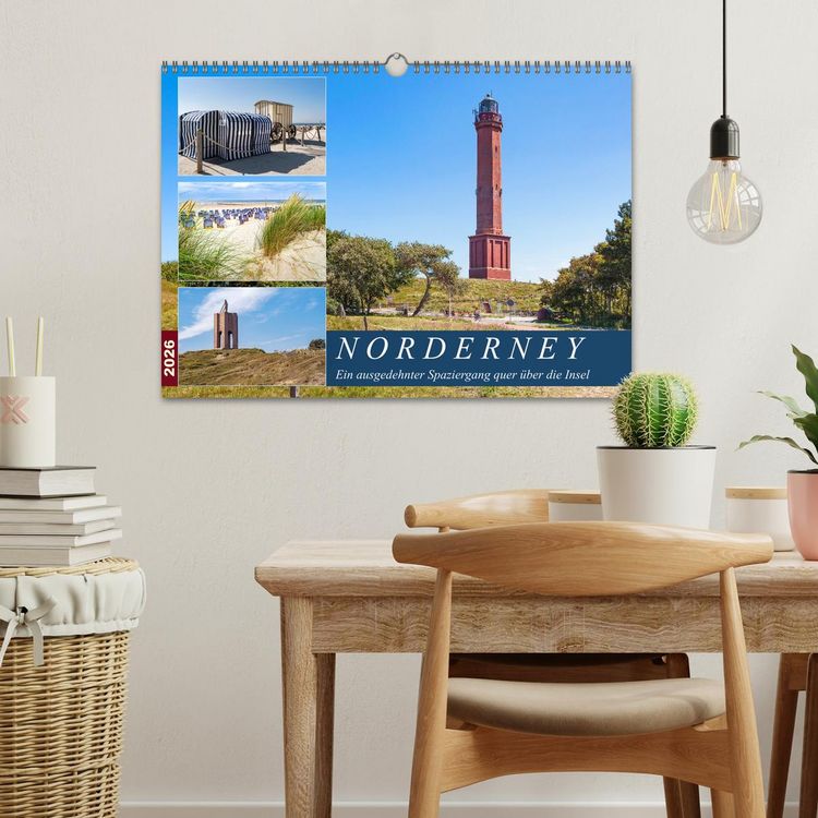 Produktbild: Norderney Spaziergang (Wandkalender 2026 DIN A3 quer), CALVENDO Monatskalender