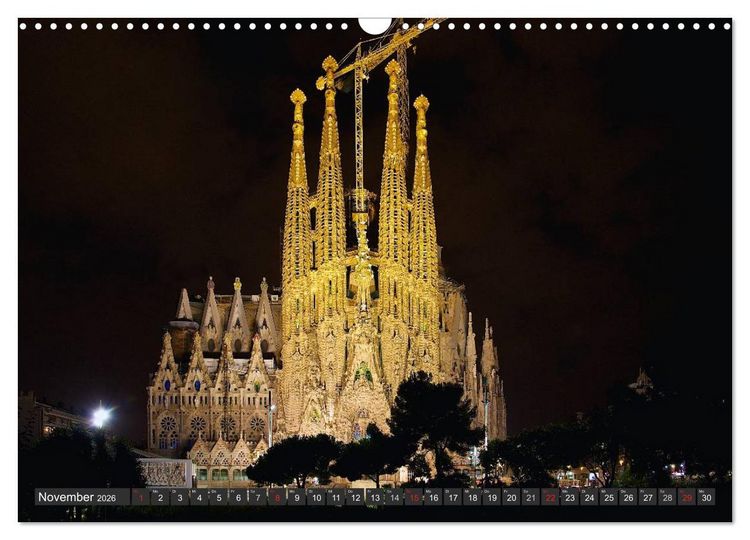 Produktbild: Metropole Barcelona (Wandkalender 2026 DIN A3 quer), CALVENDO Monatskalender