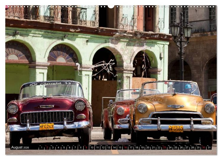 Produktbild: Classic Cars of Cuba (Wandkalender 2026 DIN A2 quer), CALVENDO Monatskalender
