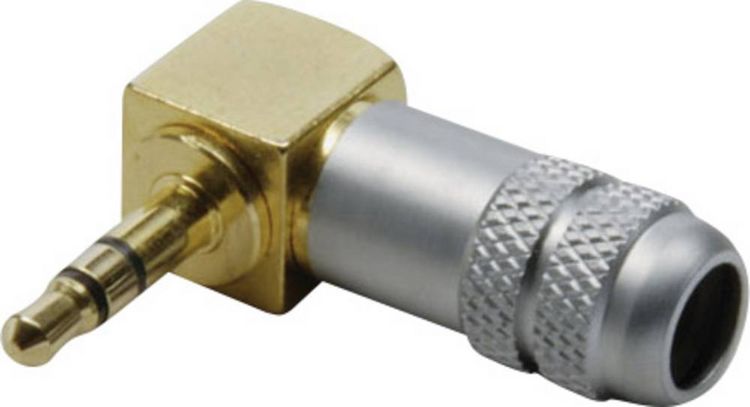 Produktbild: BKL Electronic 1103084 Klinken-Steckverbinder 3.5 mm Stecker, gewinkelt Polzahl: 3 Stereo Gold 1 St.