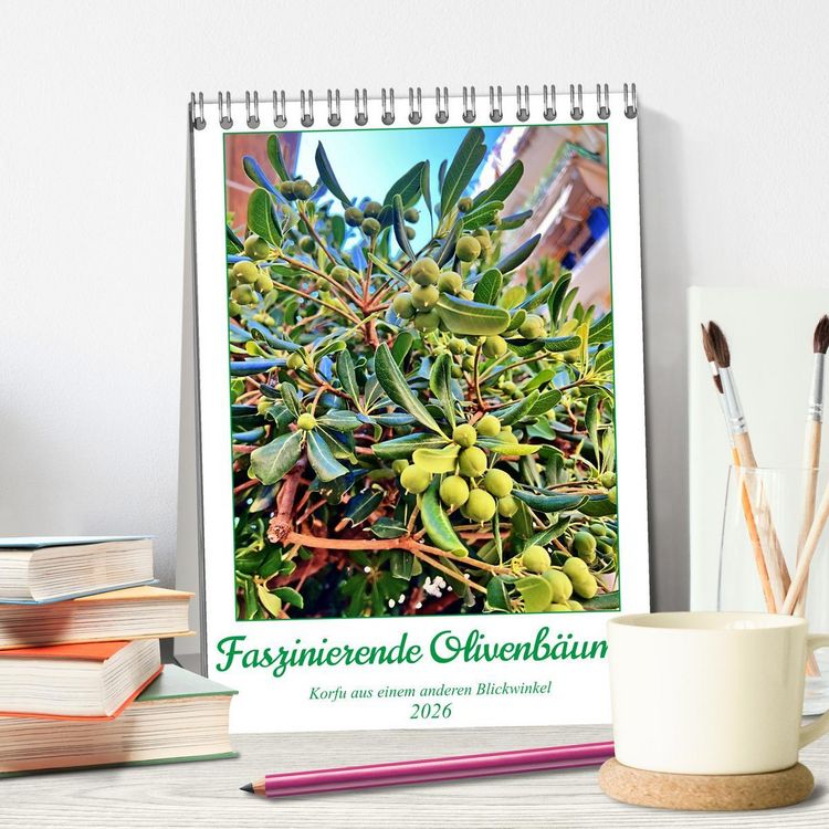 Produktbild: Faszinierende Olivenb&auml;ume (Tischkalender 2026 DIN A5 hoch), CALVENDO Monatskalender