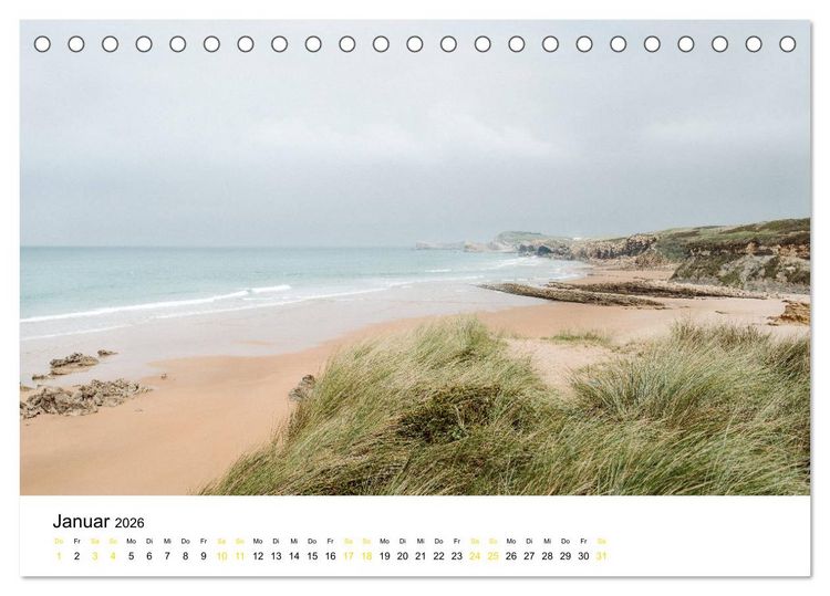 Produktbild: Asturien - Von der K&uuml;ste bis zu den Gipfeln Europas (Tischkalender 2026 DIN A5 quer), CALVENDO Monatskalender