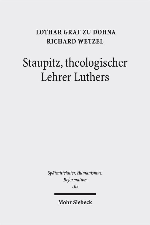 Produktbild: Staupitz, theologischer Lehrer Luthers