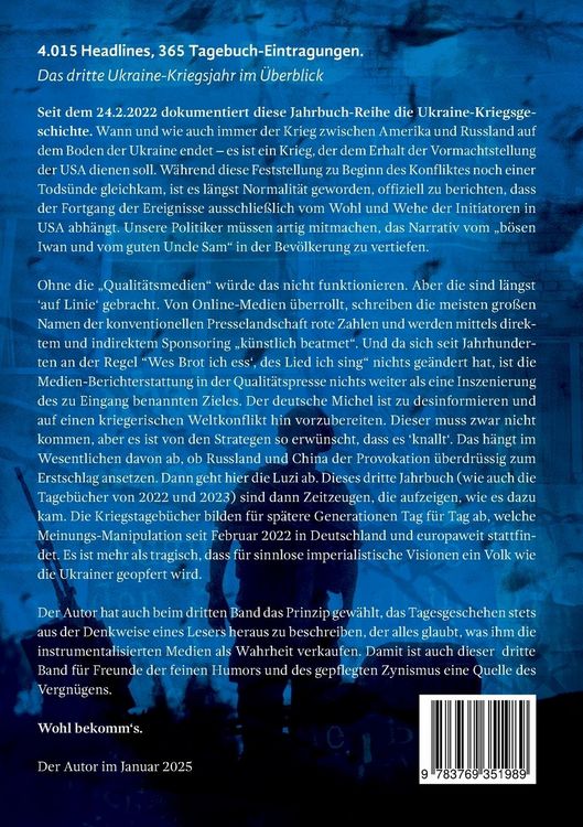 Produktbild: Mein Kriegstagebuch ***2024***