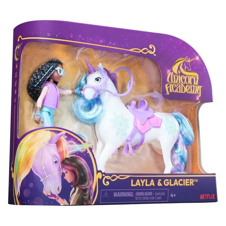 Produktbild: Unicorn Academy Layla und Einhorn Glacier Set - ca. 12 cm