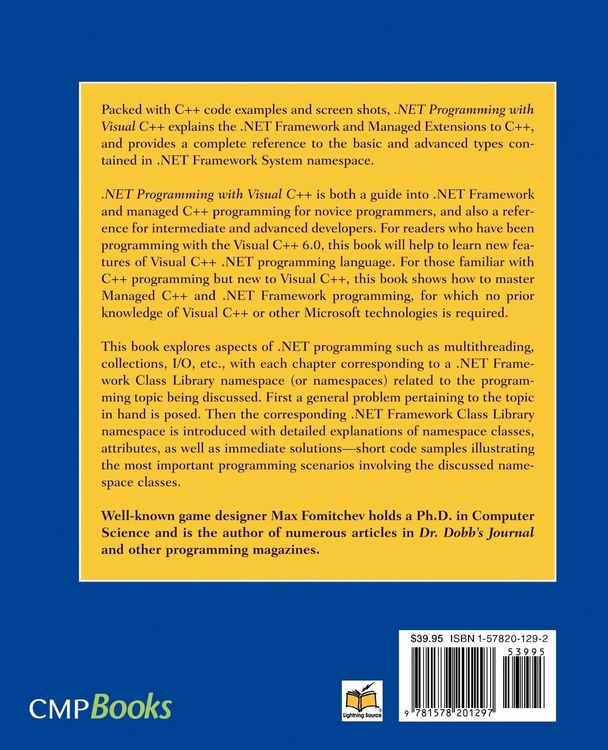 Produktbild: .NET Programming with Visual C++