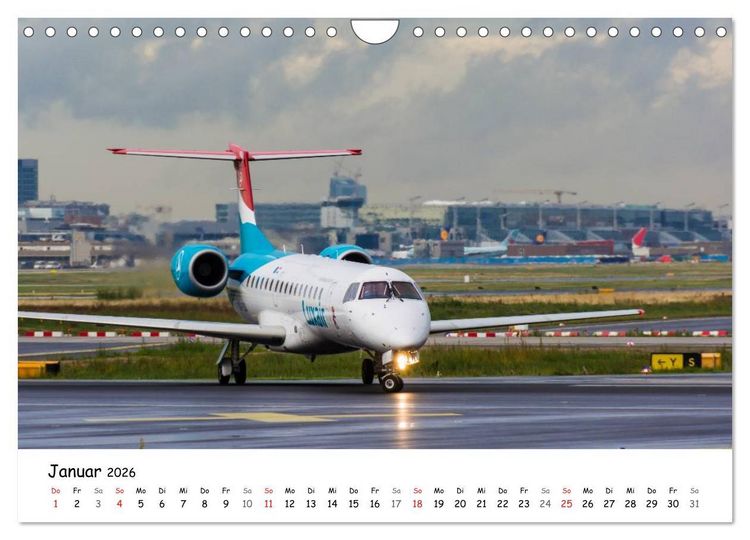 Produktbild: Airliners in Frankfurt (Wandkalender 2026 DIN A4 quer), CALVENDO Monatskalender