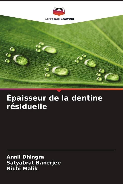 Produktbild: &Eacute;paisseur de la dentine r&eacute;siduelle