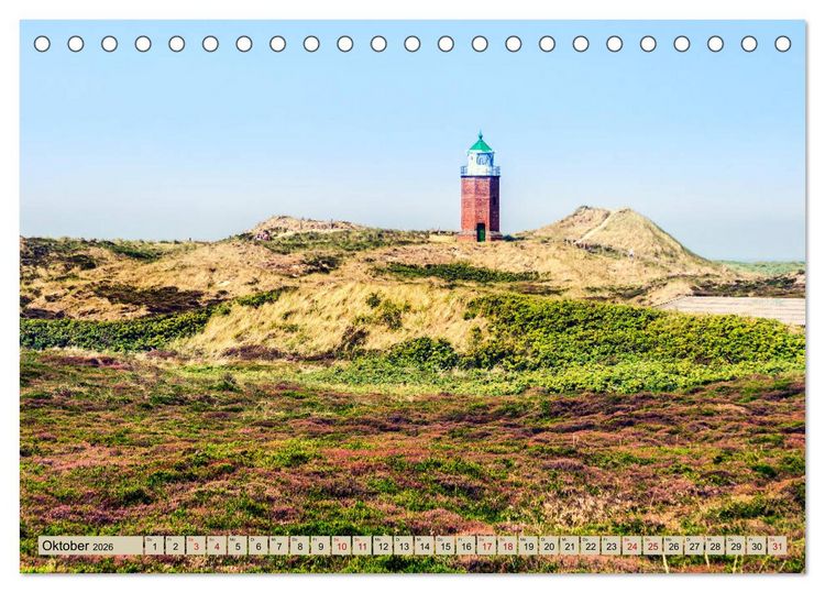 Produktbild: SYLT D&uuml;nenwege (Tischkalender 2026 DIN A5 quer), CALVENDO Monatskalender