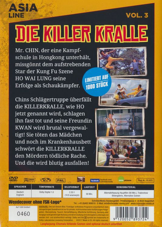 Produktbild: Bruce Li: Die Killerkralle - Asia Line Vol. 3 [LE]