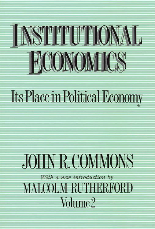 Produktbild: Institutional Economics