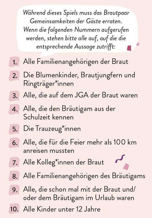 Produktbild: Wie gut kennt ihr eure G&auml;ste? Das Partyspiel f&uuml;r die Hochzeit