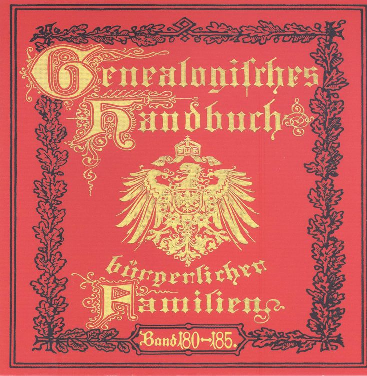 Produktbild: Deutsches Geschlechterbuch - CD-ROM. Genealogisches Handbuch b&uuml;rgerlicher Familien / Genealogisches Handbuch b&uuml;rgerlicher Familien B&auml;nde 180-185