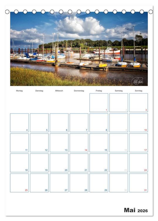 Produktbild: Friesland - Nordseebad Dangast (Tischkalender 2026 DIN A5 hoch), CALVENDO Monatskalender