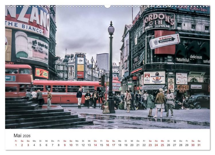 Produktbild: London - Vintage Views (Wandkalender 2026 DIN A2 quer), CALVENDO Monatskalender