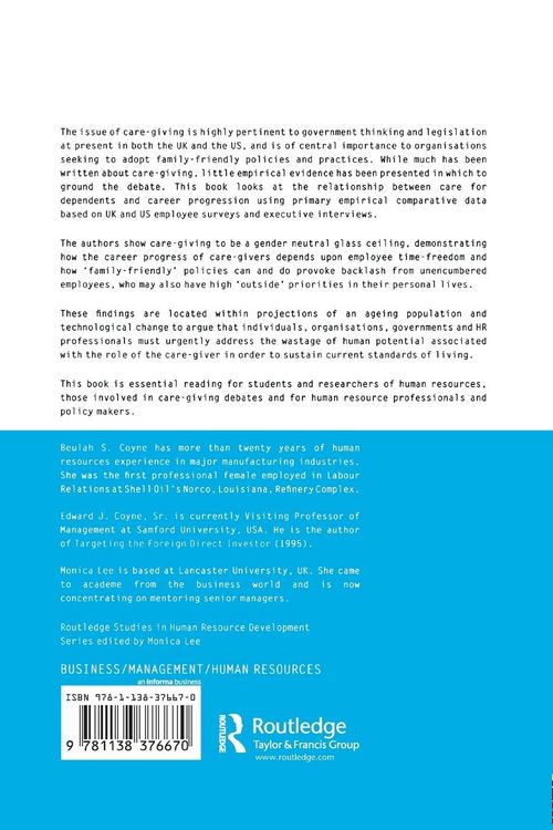 Produktbild: Human Resources, Care Giving, Career Progression and Gender