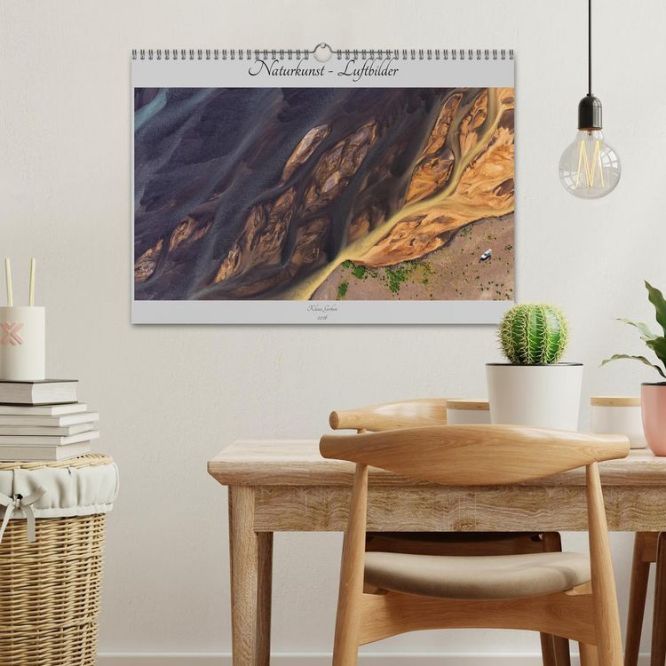 Produktbild: Naturkunst - Luftbilder (Wandkalender 2026 DIN A3 quer), CALVENDO Monatskalender