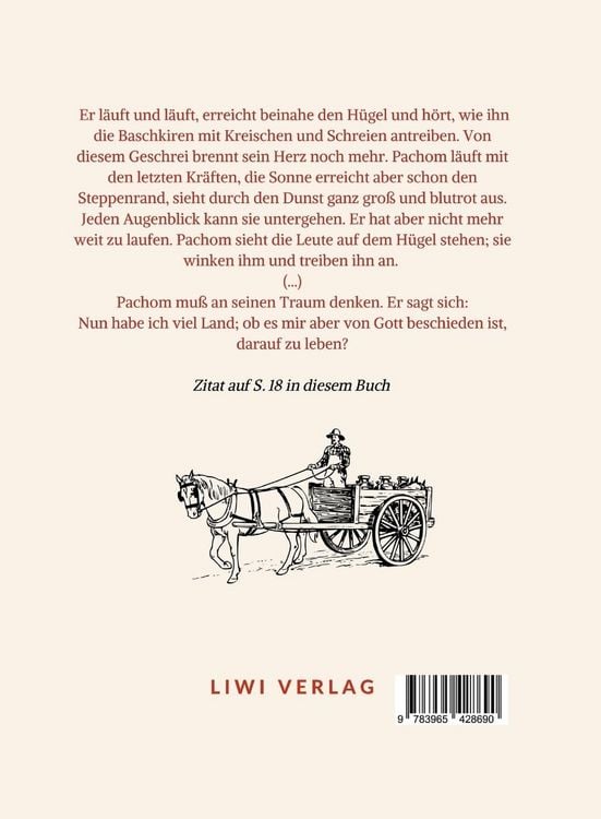 Produktbild: Leo Tolstoi: Wieviel Erde braucht der Mensch? Neuausgabe