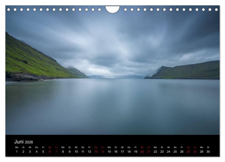 Produktbild: F&auml;r&ouml;er - Naturwunder im Nordatlantik (Wandkalender 2026 DIN A4 quer), CALVENDO Monatskalender
