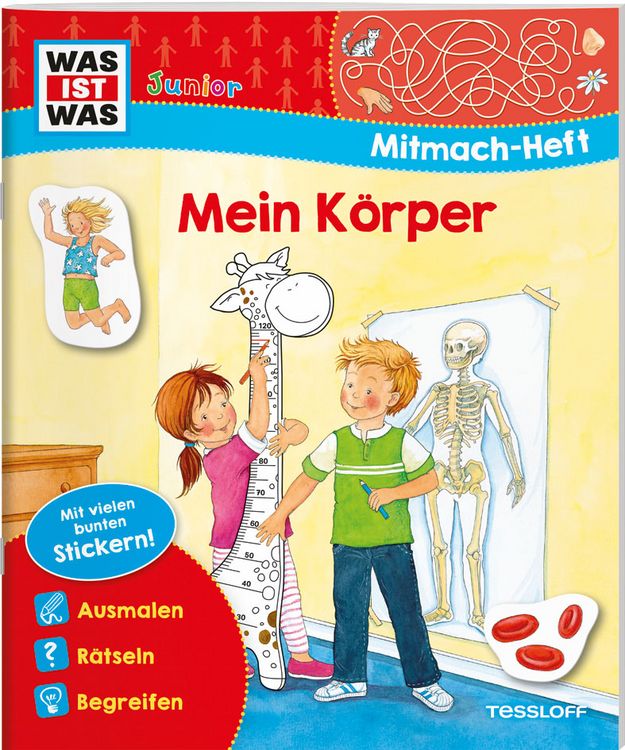 Produktbild: WAS IST WAS Junior Mitmach-Heft Mein K&ouml;rper