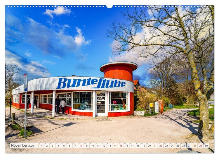 Produktbild: Ahrenshoop Impressionen (hochwertiger Premium Wandkalender 2026 DIN A2 quer), Kunstdruck in Hochglanz