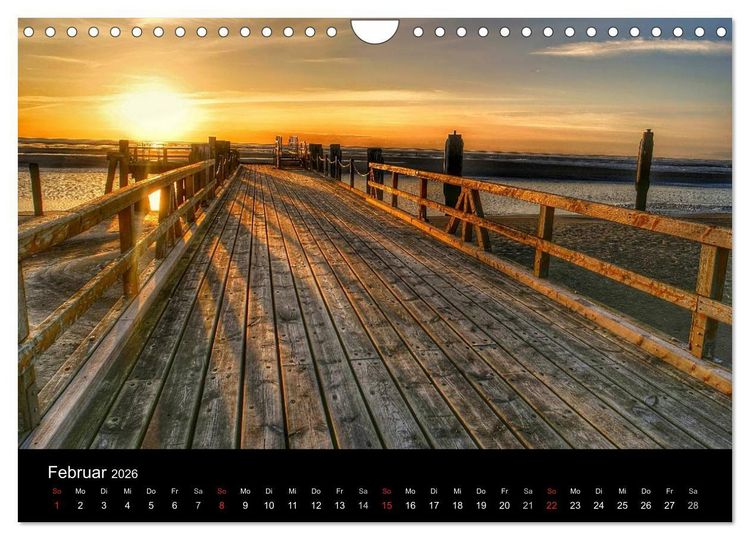 Produktbild: Zeit f&uuml;r... Insel Neuwerk - Himmel, Deiche, Watt und Meer (Wandkalender 2026 DIN A4 quer), CALVENDO Monatskalender
